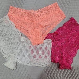 Sexy Lace Boy Short Thong Panty Small S